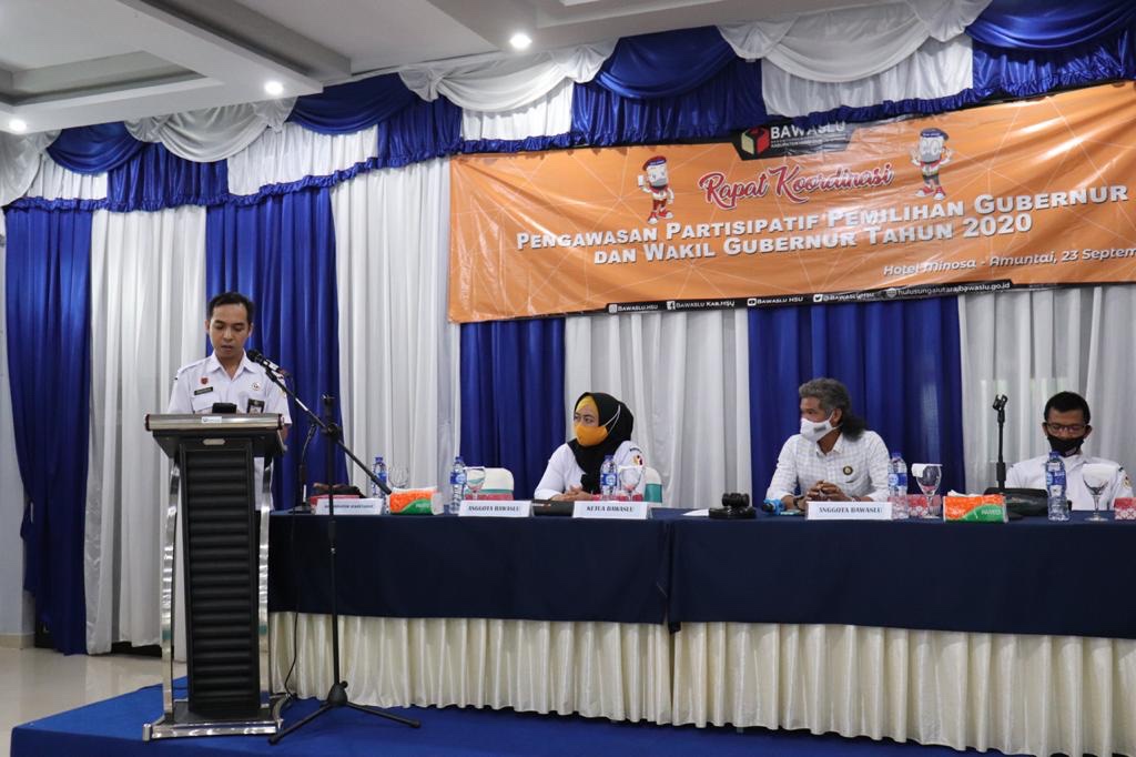 “Bawaslu Kab HSU Harapkan Pengawas Kecamatan Dapat Tingkatkan Partisipasi Masyarakat Dalam Awasi Pemilihan Gubernur Dan Wakil Gubernur Tahun 2020”