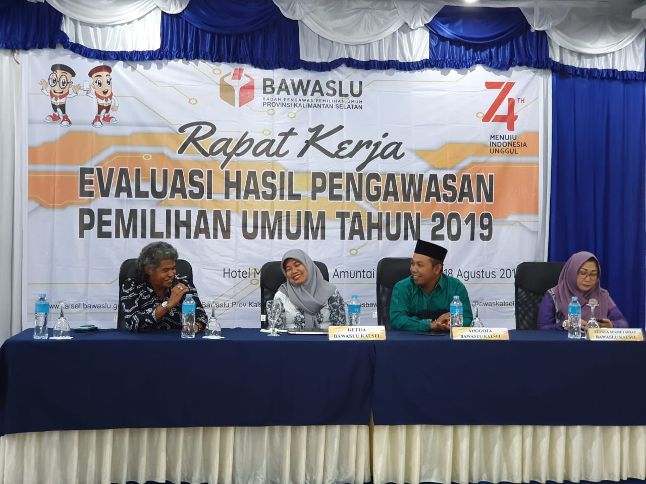 HSU Menjadi Tempat Evalusi Bawaslu Se - Kalsel