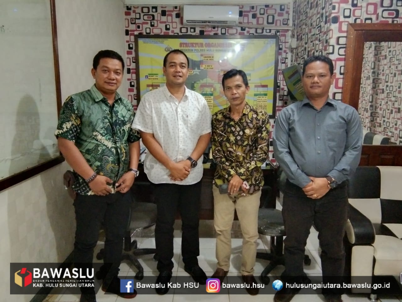 Bawaslu Hulu Sungai Utara kunjungi Polres HSU