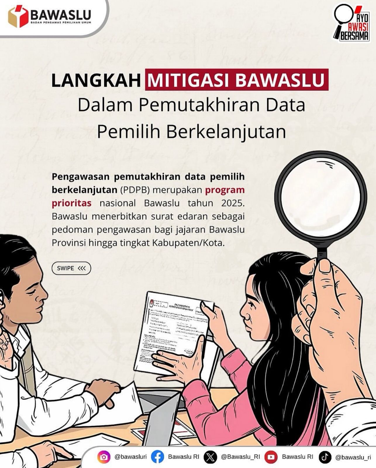 Langkah Mitigasi Bawaslu Dalam Pemutakhiran Data Pemilih Berkelanjutan