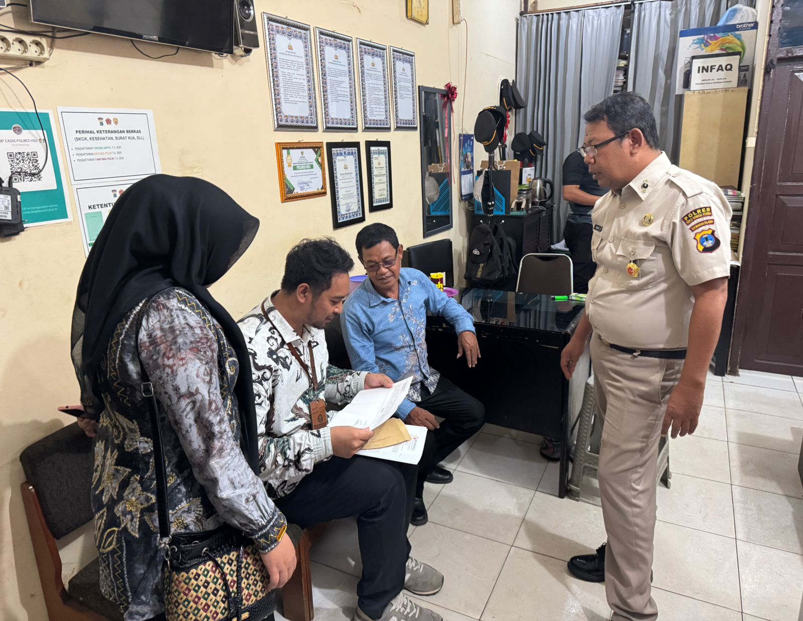 BAWASLU HSU LAKUKAN KOORDINASI DENGAN POLRES HSU TERKAIT DATA PURNAWIRAWAN SECARA BERKELANJUTAN PASCA PENETAPAN DPT PEMILU 2024