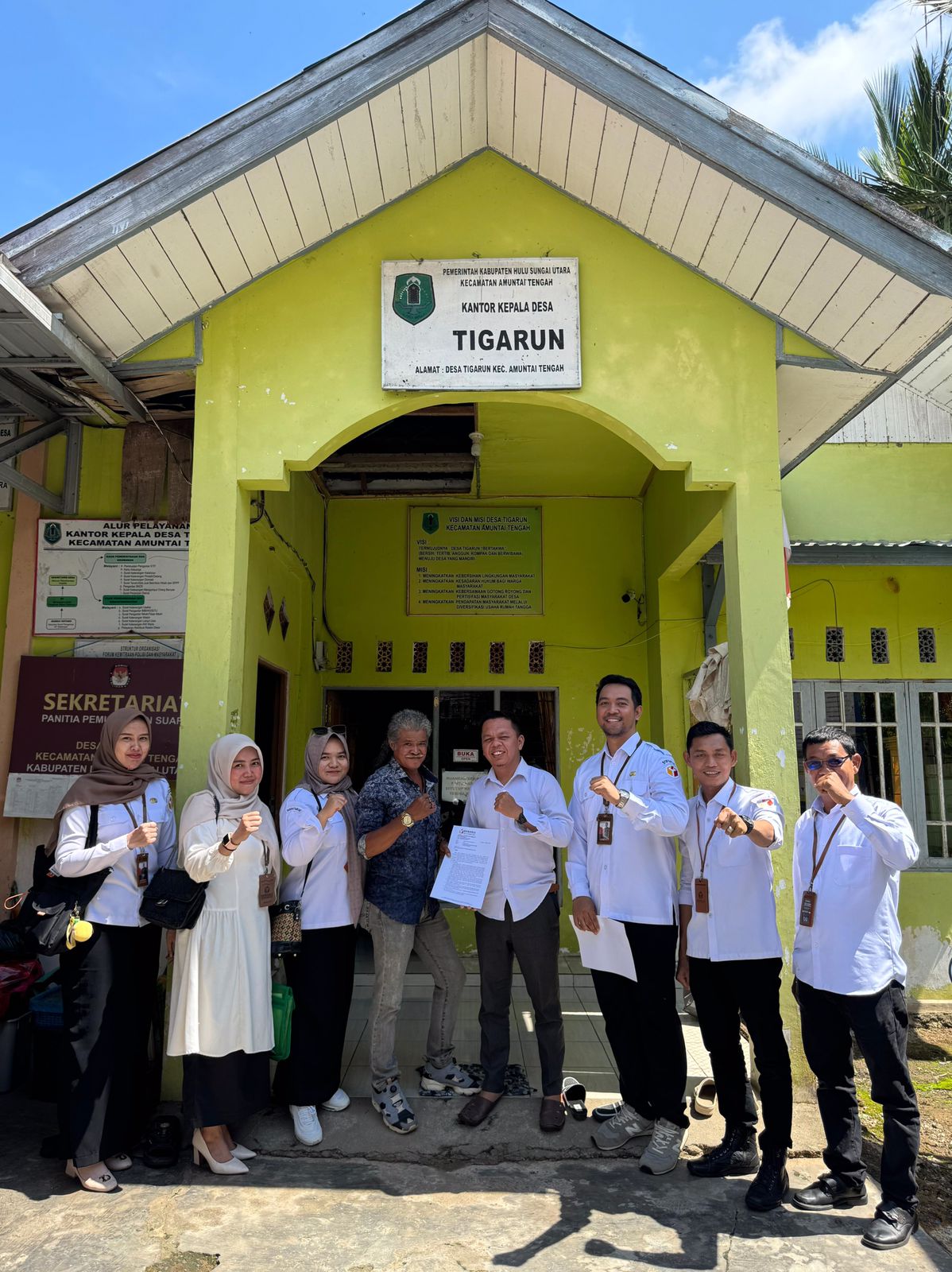 KOORDINASI DENGAN KEPALA DESA SERTA PERMINTAAN DATA PDPB