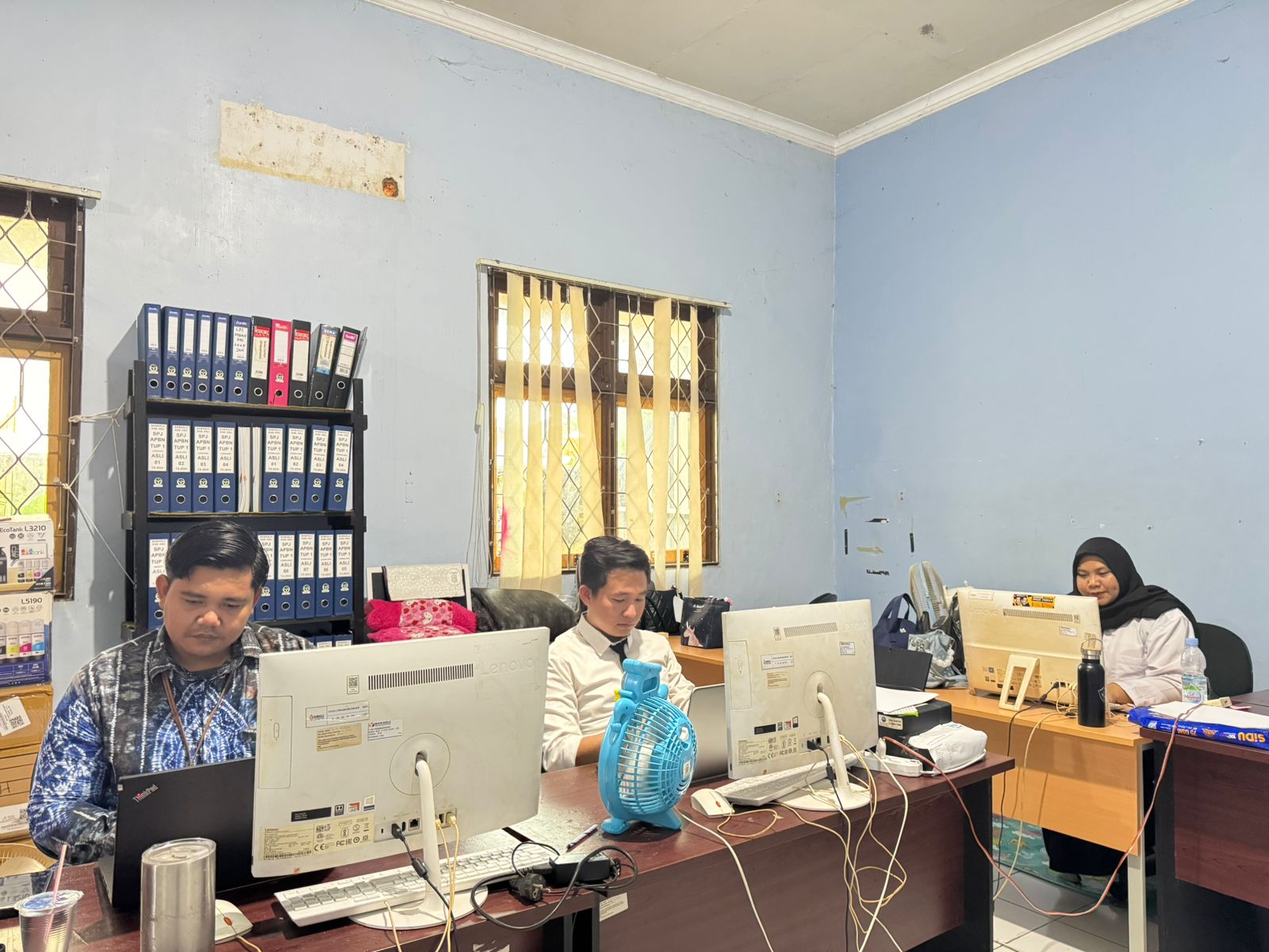 Tiga CPNS Bawaslu HSU Ikuti Latsar Melalui Zoom Meeting