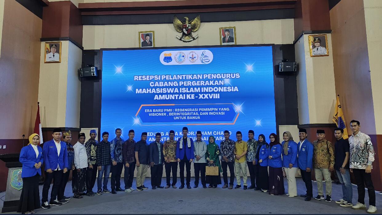 Bawaslu HSU hadiri resepsi Pelantikan Pengurus Cabang Pergerakan Mahasiswa Islam Indonesia Ke XXVIII