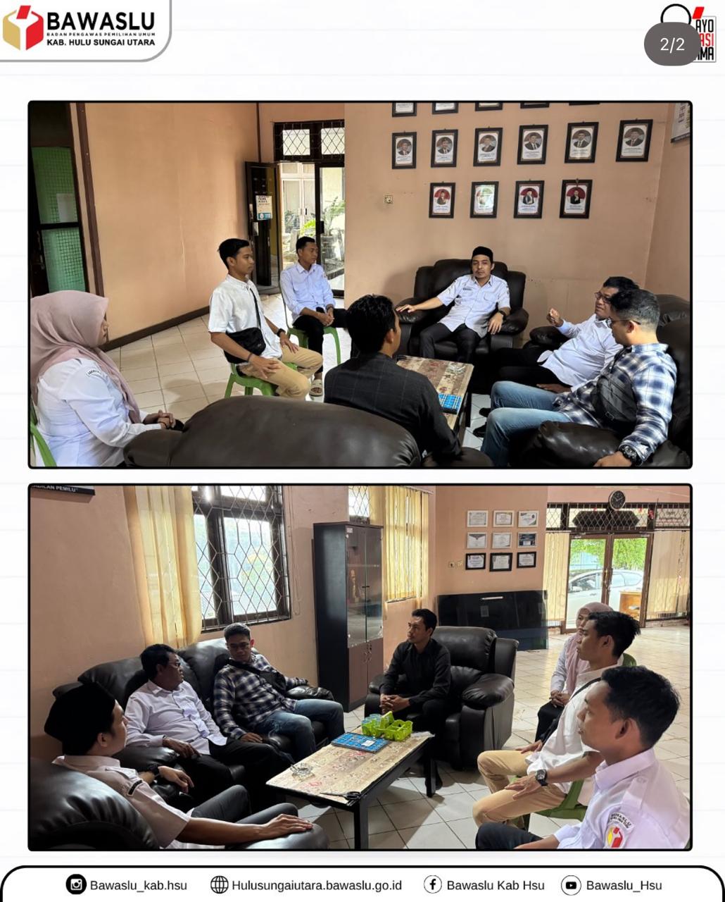 Audiensi Bawaslu Dengan Intelkam Polres HSU