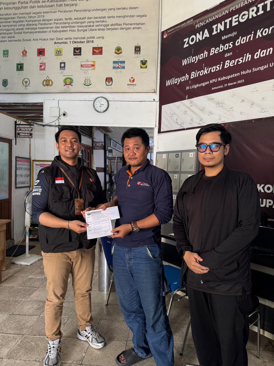 Penyampaian Saran Perbaikan ke KPU HSU