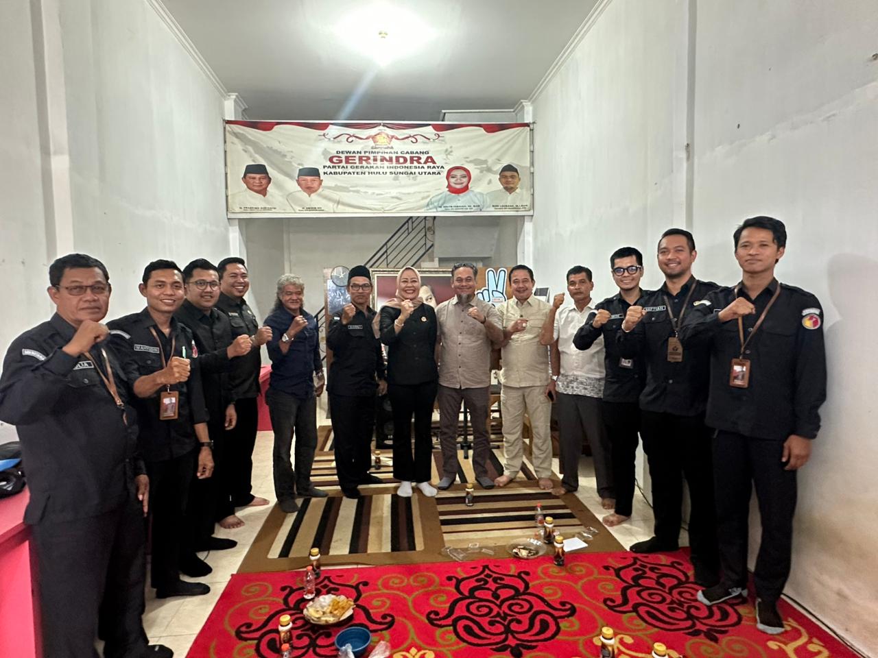 Kunjungi DPC Gerindra, Bawaslu HSU Tekankan Pembaruan Data Sipol Jelang Pemilu 2029