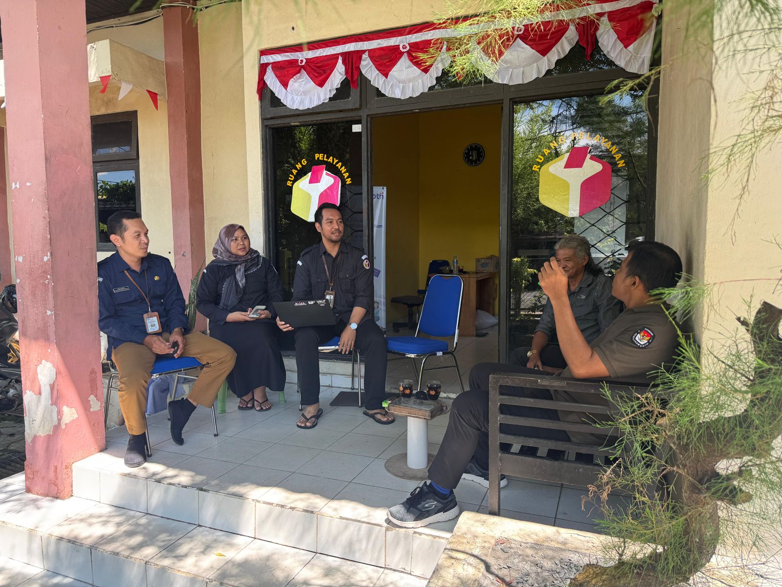 Koordinasi dengan KPU Kabupaten Hulu Sungai Utara