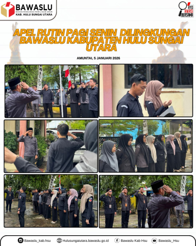 Bawaslu Gelar Apel Rutin Senin Pertama di Awal Tahun 2026