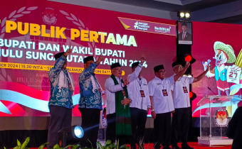 Debat Pertama Pilbup HSU 2024