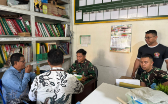 BAWASLU HSU LAKUKAN KOORDINASI DENGAN KOODIM 1001 HSU/BALANGAN TERKAIT DATA PURNAWIRAWAN SECARA BERKELANJUTAN PASCA PENETAPAN DPT PEMILU 2024