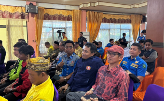 Hadiri pelantikan DPD KNPI HSU