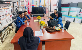 Koordinasi dengan KPU HSU