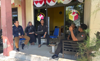 Koordinasi dengan KPU Kabupaten Hulu Sungai Utara