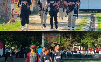 Bawaslu HSU Gelar Jumat Sehati dan Jumpa Berlian untuk Tingkatkan Kebugaran dan Kekompakan Pegawai