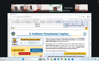 Bawaslu HSU Ikuti Zoom Pembahasan Perubahan Regulasi Pengelolaan Keuangan Negara